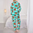 thumbnail image 3 of Bingfone Womens Pajama Sets Octopuses Print,Long Sleeve Loungewear Pajamas Set-Medium, 3 of 8