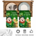 thumbnail image 5 of St. Patrick's Day Kitchen Towels Set of 4, Lucky Shamrock Gnomes Beer Coin Wood Green Absorbent Dish Towels for Kitchen, Microfiber Hand Towel, Quick Drying Tea Towel for Cleaning Dishcloths, 5 of 7