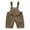 Khaki, variant on Boy's Pants Kids Suspenders Western Style Pocket Bib Loose Cropped Bottoms