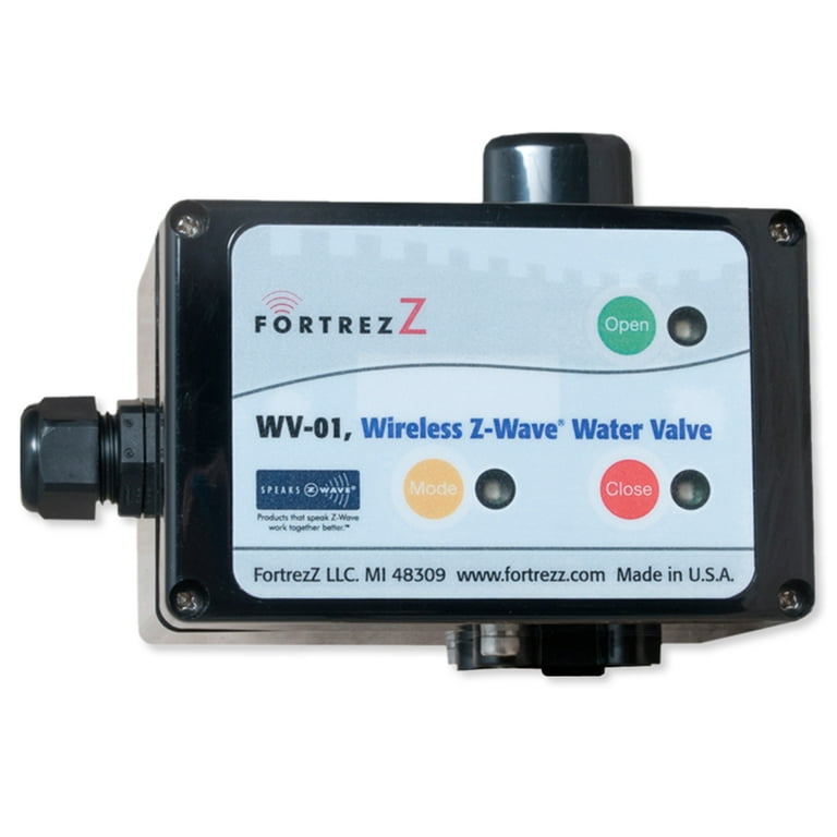 WEST. ② FortrezZ WV01ACTUS Z-Wave Indoor Automated Water Valve Actuator