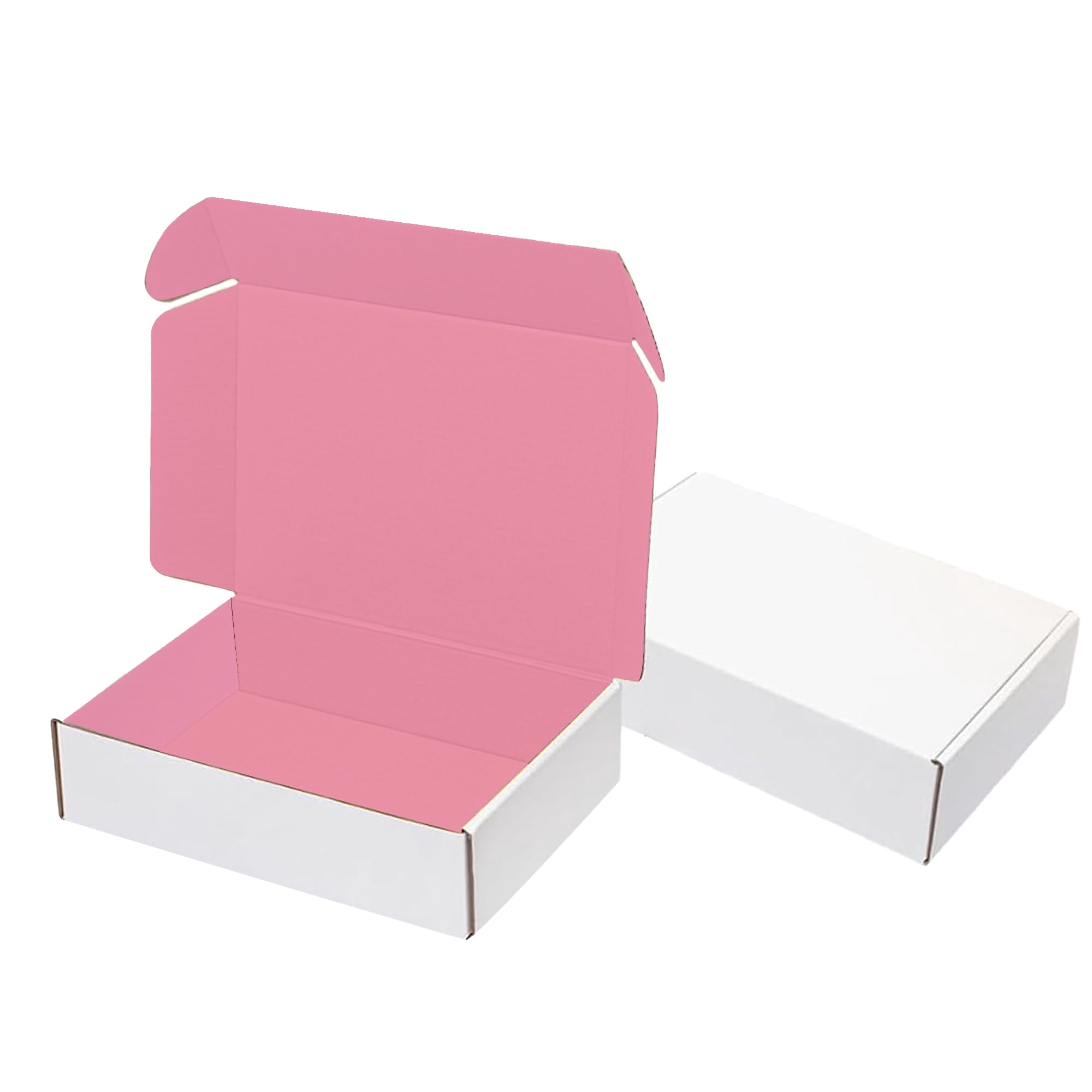 Ucanpack Corrugated Mailer Box Medium Packing Supplies For Moving Pink (White Outside), 11 x 8¾ x 4" - 50 Pcs