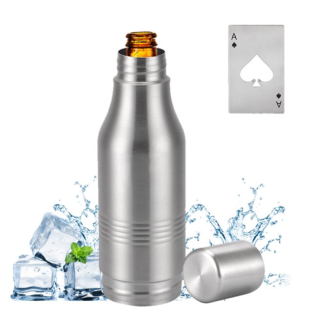 Eagle Beer Bottle Cooler, Double Wall Insulated Beer Bottle Insulator
