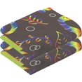 thumbnail image 2 of Dreamtimes LGBT Snake Apple Patterned Hand Towels 2 PCS, Cotton Bath Towel for Drying Face Hands Body Decorative Water Absorbent Lightweight Towels for Bathroom Ktichen Travel Gym,16"x28", 2 of 7