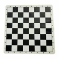 thumbnail image 1 of The Original Silicone Tournament Chess Mat - Tablero de 20 pulgadas, juego de mesa de viaje con tapete negro, 1 of 5