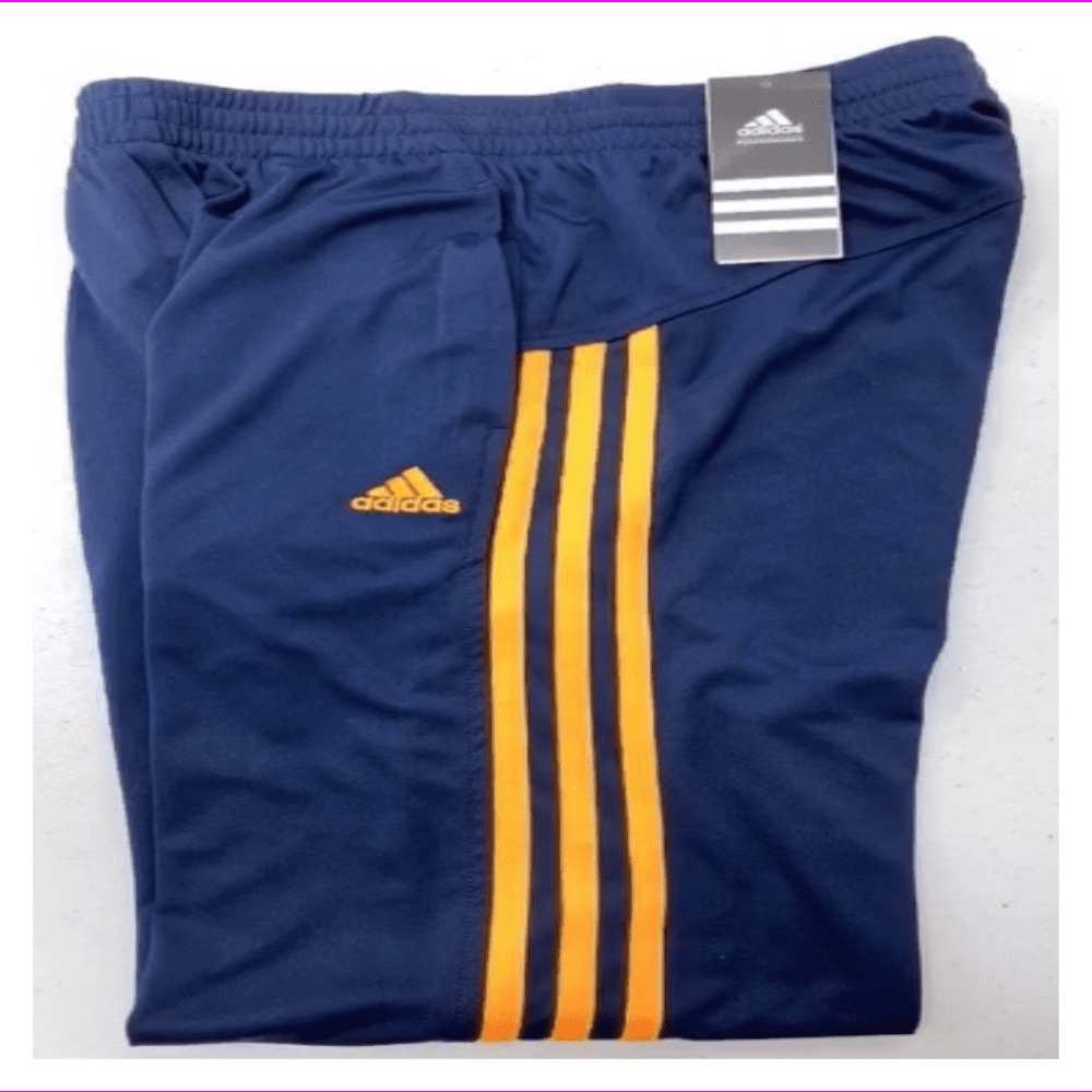 Adidas Boy's Athletic WarmUp Pants M10/12/Navy/Gold