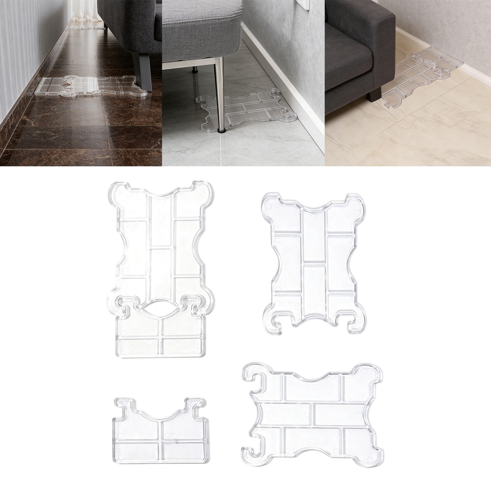 Clear Heavy Duty Wall Protector Guard for Sofa Bed and Door Corner - Furniture for Living Room and Home Spaces