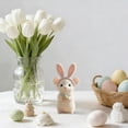 thumbnail image 4 of zhangmingg Handmade Cute Bunny Rabbit Animal Figurine Soft Easter Decoration for Tiered Tray Desktop Ornament, 4 of 4