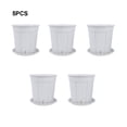 thumbnail image 4 of Xingzhi 5piece Plant Pot For Orchids Perforated For Air And Light Filtering Perforated White 1Set, 4 of 6