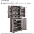 thumbnail image 3 of ACCOHOHO 72" Tall Kitchen Pantry Cabinets, Farmhouse Storage Cabinet with Barn Door, Drawer & Adjustable Shelves for Kitchen, Dining Room, Bathroom, Rustic Grey, 3 of 7