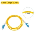 thumbnail image 2 of Unique Bargains Câble de Raccordement à Fibre Optique Simplex Mo de 3,28 Pieds LC à LC pour les Émetteurs-Récepteurs de Commutateurs de Routeur, 2 of 5