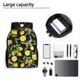 thumbnail image 6 of Fotbe Lemon Fruits Flowers Leaves Travel Laptop Backpack, Business Slim Sturdy Laptops Backpack, Water Resistant College School Computer Bag Gift for Men & Women Fits 15.6 Inch Notebook, 6 of 8