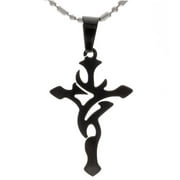 R.H. Jewelry Stainless Steel Pendant, Christian Symbols Cross Necklace