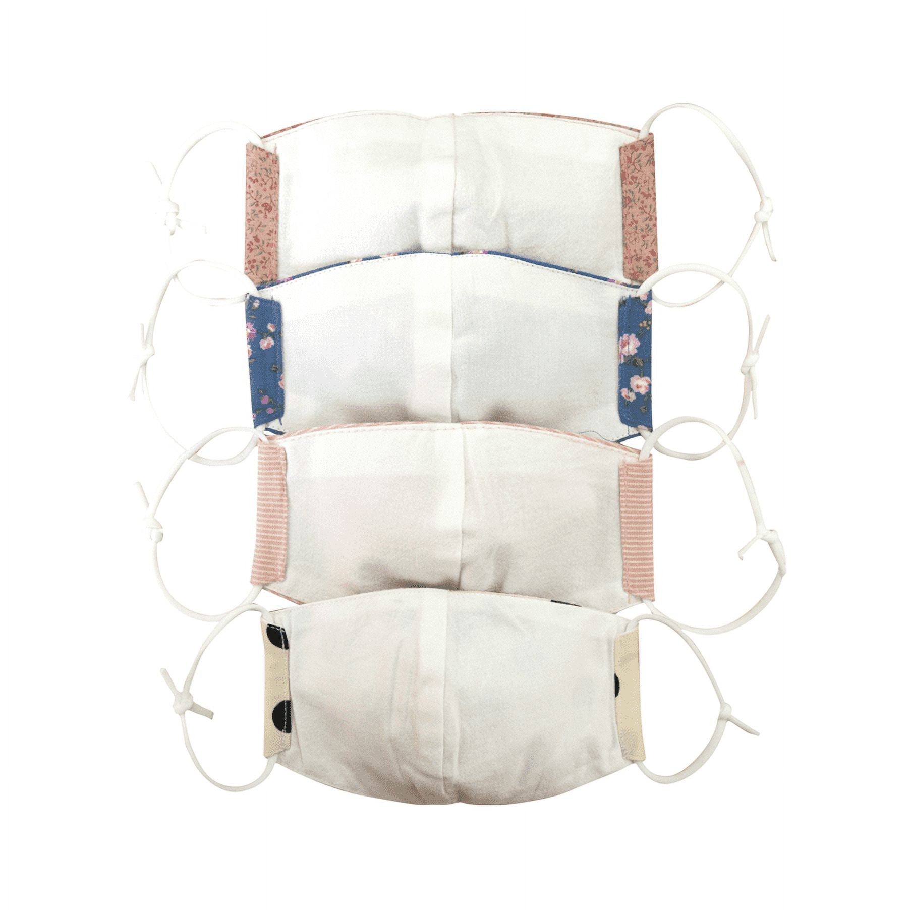 [Plepop] Kids Fashion Cotton Face Mask / Children's Washable Facial Cover 4ea SET