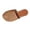 Brown, variant on Women's Summer Woven Closed Toe Mules Hollow Design Casual Outdoor Breathable Comfort Sandals White