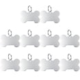 thumbnail image 1 of 10PCS 1.5in Bone Shaped Dog Tag Creative Cat Personalized Tag Cat Tag with Ring, 1 of 10