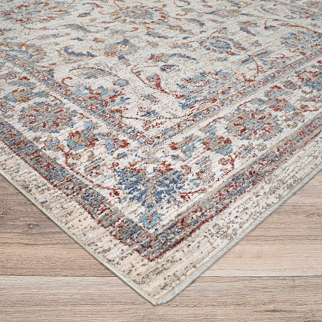Couristan Nostalgia Persian Tabriz Area Rug, Antique Cream, 6'6" x 9'6"