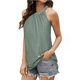 thumbnail image 3 of Camisa camisola fruncida con ojales, camiseta para mujer, camisola holgada con cuello redondo, camisa con ojales y cuello redondo diseñada para profesionales, 3 of 6