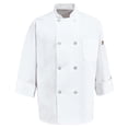 thumbnail image 2 of Eight Pearl Button Chef Coat with Thermometer Pocket, 2 of 4