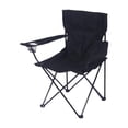 thumbnail image 2 of Silla plegable para acampar, silla de playa estable, portátil y confiable, silla con forma de para exteriores, silla plegable para Picnic, pesca, Negro, 2 of 8
