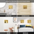 thumbnail image 6 of Logmey 15x13 Inch Stainless Steel Gold Bathroom Shower Niche Built-in Wall Shower Shelve, Living room/Bedroom/Kitchen Storage Shelve, 6 of 9