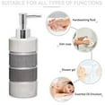 thumbnail image 3 of Zahari Home Modern Line Stylish Soap Dispenser Set - Modern Print Design for Kitchen and Bathroom - Lotion Pump, Dish Soap, Hand Sanitizer - Luxury Decor with Western Charm - Cute and Practical, 3 of 5