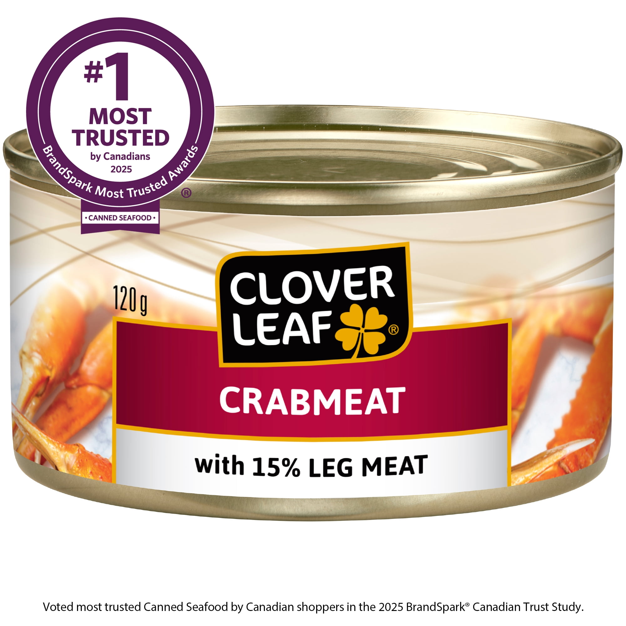 Chair de crabe avec 15 % de chair de pattes de Clover Leaf