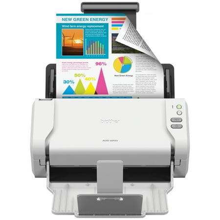 Brother ADS-2200 High-Speed Desktop Document Scanner, Multiple Scan Destinations, Duplex Scanning