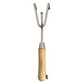 thumbnail image 4 of Garden Guru Eco Hand Cultivator Rake Tiller Tool- 100% Recycled Stainless Steel - Rust Resistant - FSC Certified Wood Ergonomic Handle - Great for Gardening Cultivating Loosening Weeding (4 Pack), 4 of 8