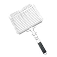 thumbnail image 1 of Cesta para Parrilla Perfecl Doble Capa Portátil Herramienta de Cocina para Acampar 55 cm x 31 cm x 5,5 cm, 1 of 8
