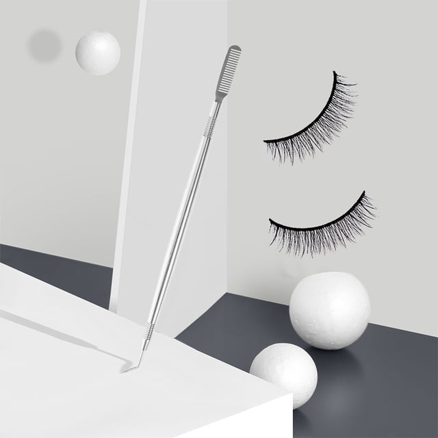 LOLIPPYY 2Pcs Eyelash Lift Kit Tool Stainless Steel Lash Separator for Salon with Even Heating and Comb