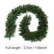 thumbnail image 2 of Adornos Navideños de Ratán de Pvc de 2,7 Metros con Luces, para Árbol de Navidad., 2 of 6
