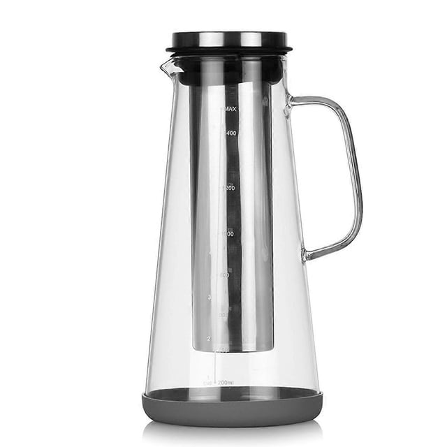 Professional Cold Brew Coffee Maker, Stainless Steel Filter with V Shaped Spout Design for Easy Pouring (1.5 Liter)