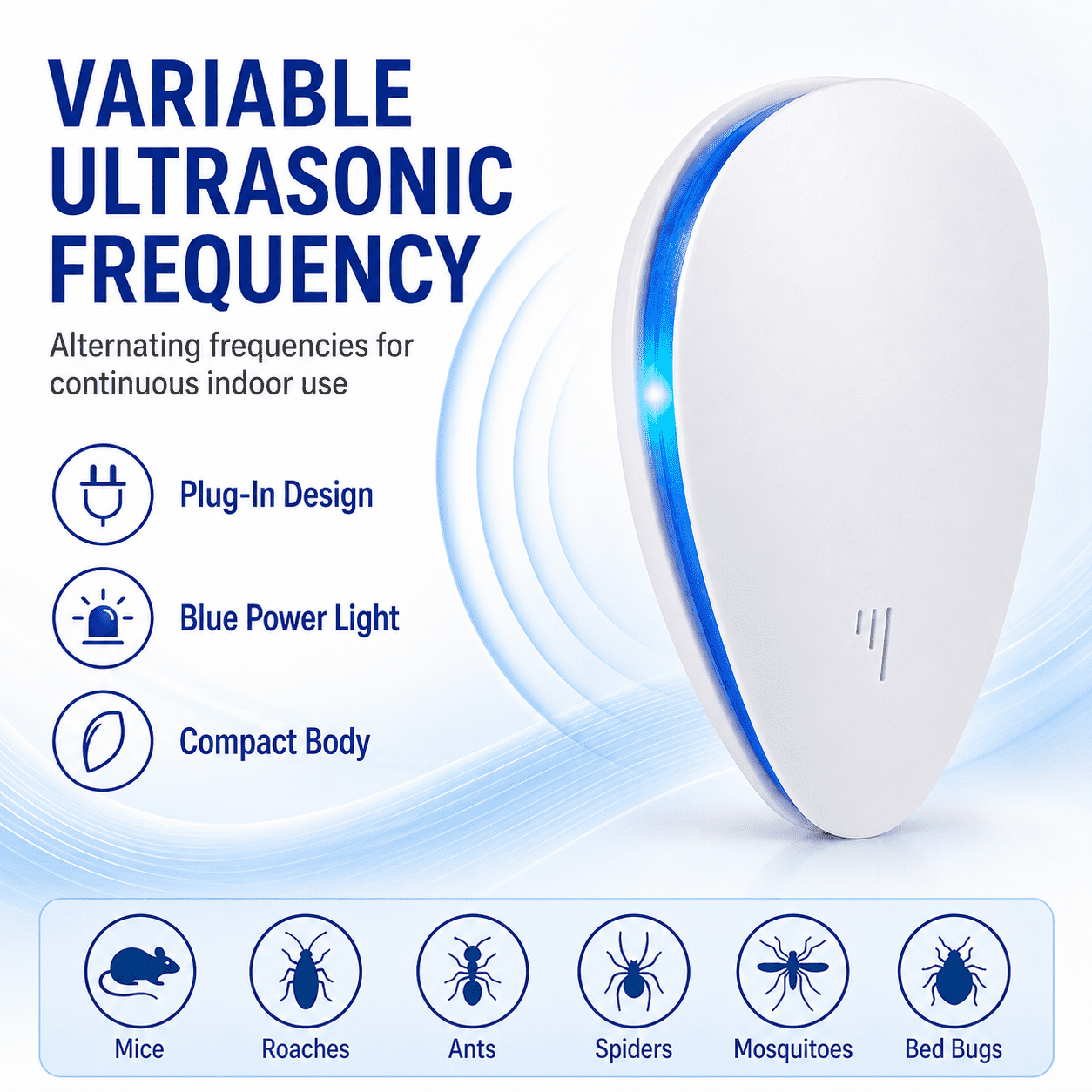 CritterX Pro Advanced Pest Repeller, Plug-in Electronic Pest Control with Upgraded Alternating Ultrasonic Technology, Indoor Insect & Rodent Repellent, Home Office Garage