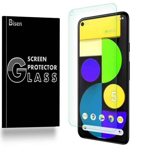 [2-Pack] Fit For Google Pixel 5 (2020) [BISEN] Tempered Glass Screen Protector, Anti-Scratch, Anti-Shock, Shatterproof, Bubble Free