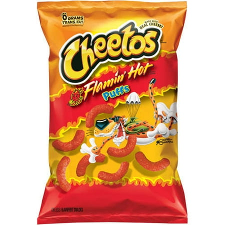 Cheetos: Flamin Hot Puffs Cheese Flavored Snacks, 10 oz