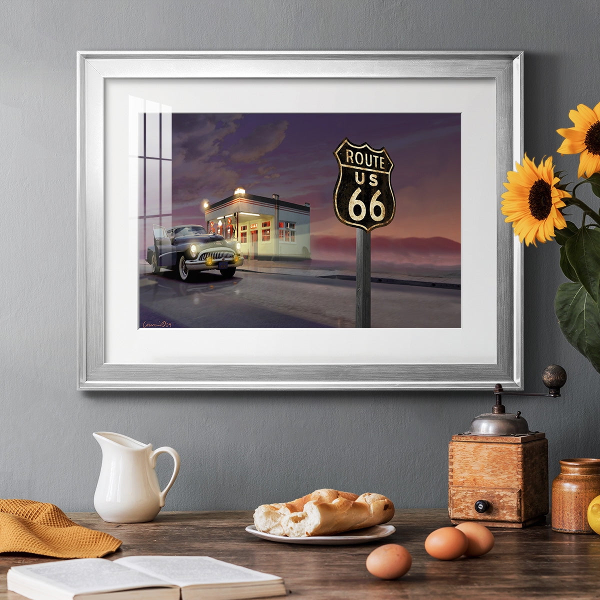 Route 66 Premium Framed Print - Ready to Hang