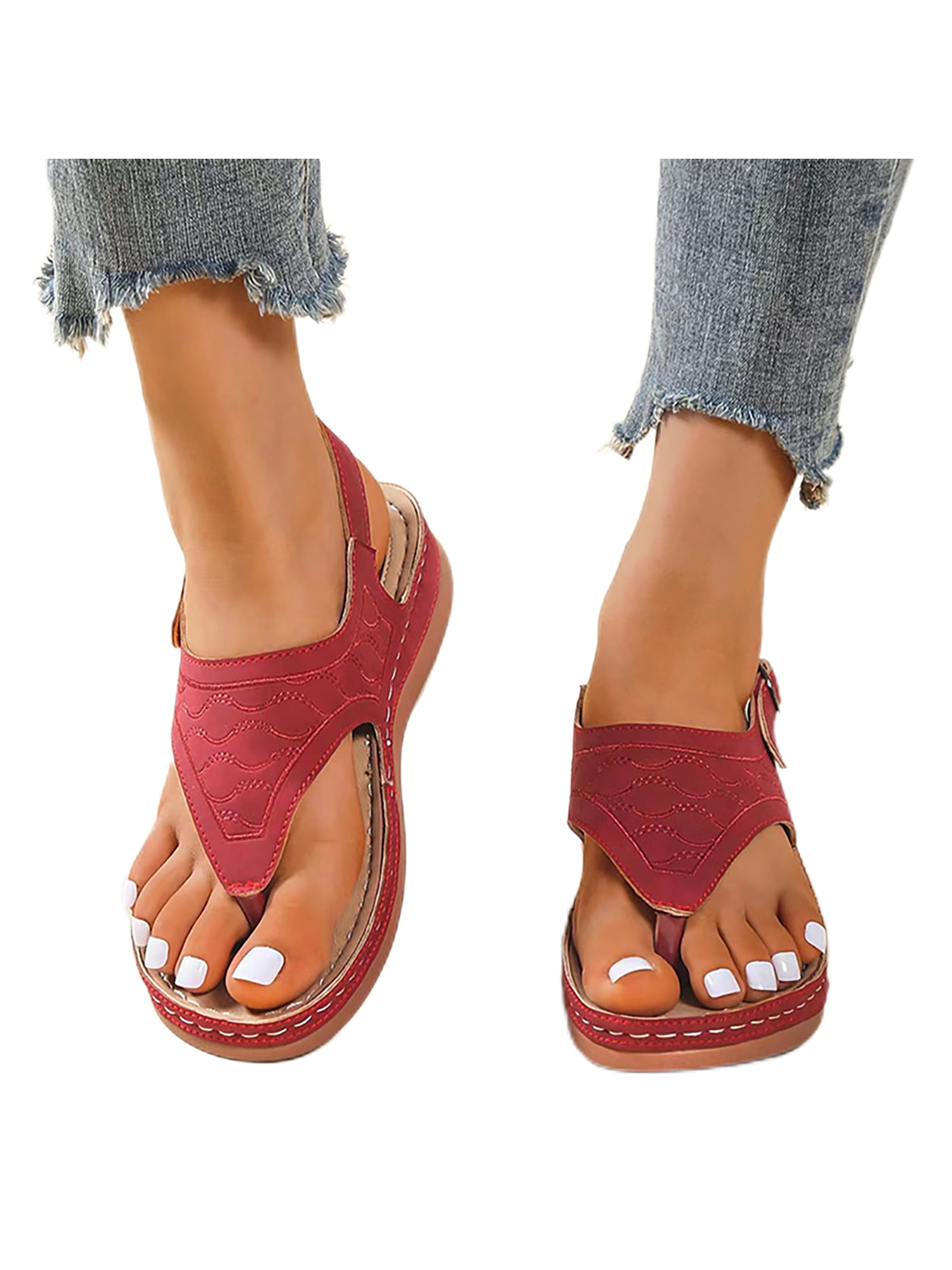womens wide sandals with arch support