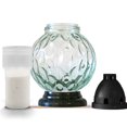 thumbnail image 3 of Memorial candle with replaceable refill, glass sphere shape, Height 8", 3 of 3