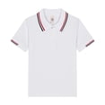 thumbnail image 4 of Kids Striped Polo Shirt Boys Girls Short Sleeve Button Closure School Uniform Causal Golf Soft T-Shirts, 110, 4 of 4