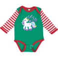 thumbnail image 3 of Inktastic Lil Sis Unicorn Little Sister Girls Long Sleeve Baby Bodysuit, 3 of 5