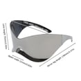 thumbnail image 2 of Gafas de sol Sport Y2K Goggle para playa al aire libre Senderismo Plata, 2 of 2