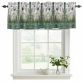 thumbnail image 2 of 2 Pack Valances for Windows, Stained Glass Window Valances for Living Room/Bedroom/Bathroom, Butterfly Flowers Spring Watercolor Plant Light Filtering Kitchen Curtain Valance 54"W x18" L, 2 of 9