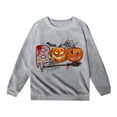 thumbnail image 4 of Aihuaihua Halloween Girls Hoodies Pumpkin Print Long Sleeve Pullover Sweatshirts for Kids Casual Fall Winter Tops Cozy and Comfortable Style, 4 of 4