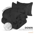 thumbnail image 4 of Edredon Acolchado Dreamlab, Hipoalergenico, Tamaño King Sobredimensionado, Color Negro Pellizcado, 3 Piezas, 4 of 9
