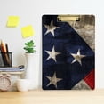 thumbnail image 6 of FMSHPON American Flag Clipboard Hardboard Wood Nursing Clip Board and Pull for Standard A4 Letter 13x9 inches, 6 of 8