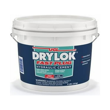 Drylok Fast Plug 4 Lb. Pail Hydraulic Cement 00917 Pack of 4