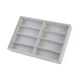 thumbnail image 5 of Caja de exhibición de joyas de 8 rejillas para múltiples pares, multifuncional, a prueba de polvo Gris, 5 of 7