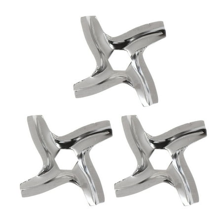 3 Pcs Replacement Meat Grinder Blade Universal Stainless Steel Blades for Grind