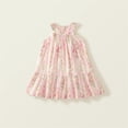 thumbnail image 2 of RUTAYY Toddler Girls Floral Print Dress Casual Summer Dresses Play Ful Comfortable Daily Wear Lightweight Breathable Fabric Easy To With Modern Minimalist Dress , Pink, 3-4 Years, 2 of 9