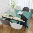 thumbnail image 2 of Yayeee Tablecloths 54" x 54" Rectangle Wrinkle Resistant Party Table Cover, Black Cat, 2 of 8